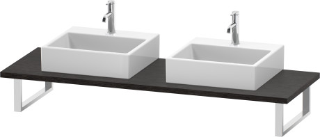 Consolle per bacinella da appoggio o lavabo da incasso soprapiano, LC107C07272 larghezza max. 2000 mm