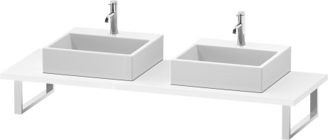Consolle per bacinella da appoggio o lavabo da incasso soprapiano, LC107C08585 larghezza max. 2000 mm
