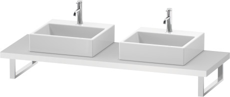 Consolle per bacinella da appoggio o lavabo da incasso soprapiano, DS103C01818 larghezza max. 2000 mm