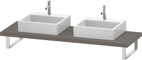 Consolle per bacinella da appoggio o lavabo da incasso soprapiano, DS103C04343 larghezza max. 2000 mm
