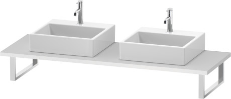 Consolle per bacinella da appoggio o lavabo da incasso soprapiano, DS107C01818 larghezza max. 2000 mm