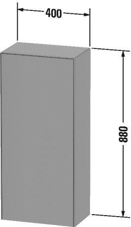 Semi-tall cabinet, WT1322 L/R