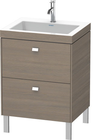 Furniture washbasin c-bonded with vanity floorstanding, BR4700O1035 furniture washbasin Vero Air included