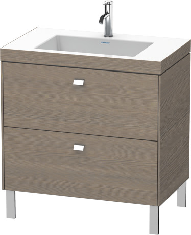 Furniture washbasin c-bonded with vanity floorstanding, BR4701O1035 furniture washbasin Vero Air included