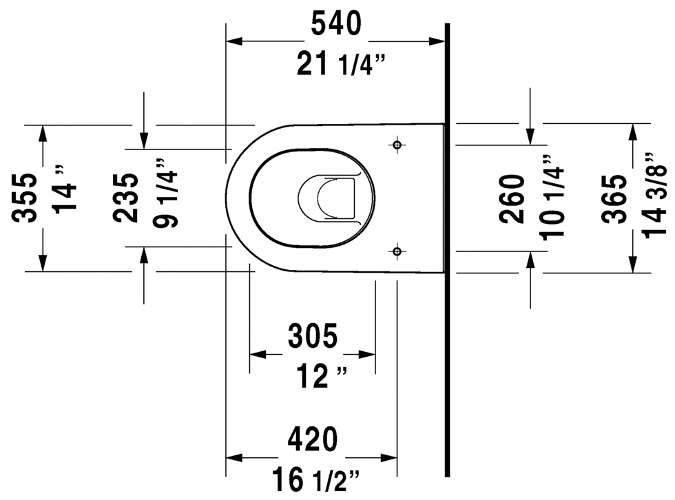 Toilet wall-mounted, 254509