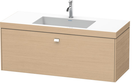 Furniture washbasin c-bonded with vanity wall-mounted, BR4603O1030 furniture washbasin Vero Air included