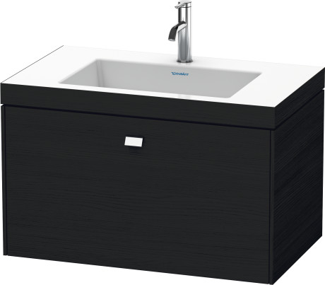 Furniture washbasin c-bonded with vanity wall-mounted, BR4601O1016 furniture washbasin Vero Air included