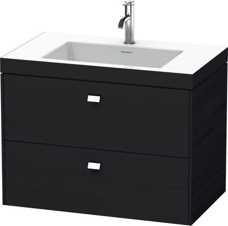 Furniture washbasin c-bonded with vanity wall-mounted, BR4606O1016 furniture washbasin Vero Air included
