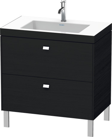 Furniture washbasin c-bonded with vanity floorstanding, BR4701O1016 furniture washbasin Vero Air included