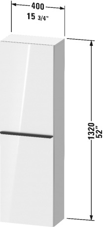 Semi-tall cabinet, DE1318 L/R