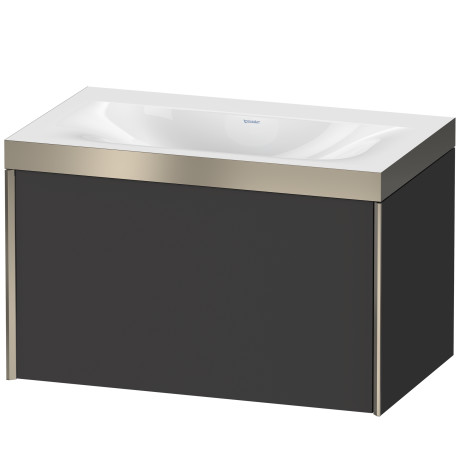 Furniture washbasin c-bonded with vanity wall mounted, XV4610NB180P