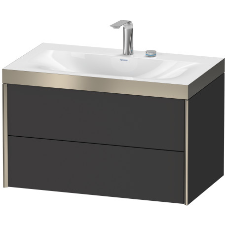 Furniture washbasin c-bonded with vanity wall mounted, XV4615EB180P