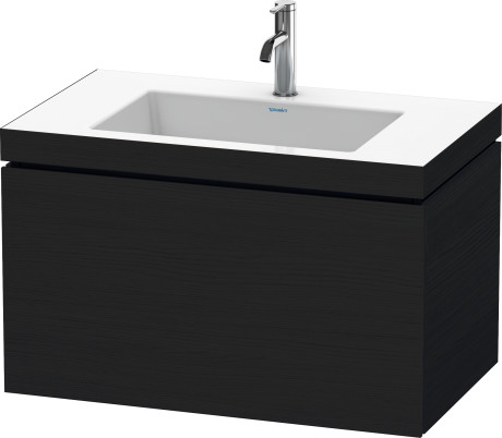 Furniture washbasin c-bonded with vanity wall mounted, LC6917O1616 furniture washbasin Vero Air included