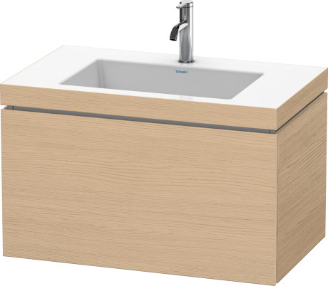 Furniture washbasin c-bonded with vanity wall mounted, LC6917O3030 furniture washbasin Vero Air included
