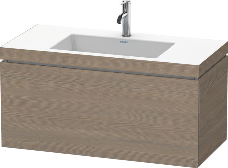 Furniture washbasin c-bonded with vanity wall mounted, LC6918O3535 furniture washbasin Vero Air included