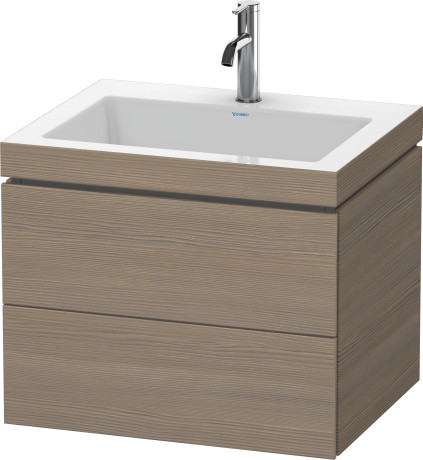 Furniture washbasin c-bonded with vanity wall-mounted, LC6926O3535 furniture washbasin Vero Air included