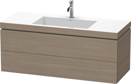 Furniture washbasin c-bonded with vanity wall-mounted, LC6929O3535 furniture washbasin Vero Air included