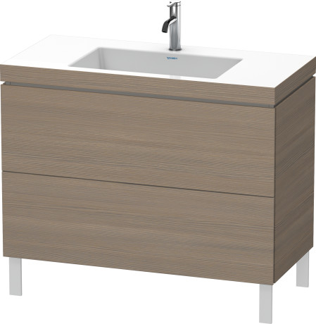 Furniture washbasin c-bonded with vanity floor standing, LC6938O3535 furniture washbasin Vero Air included