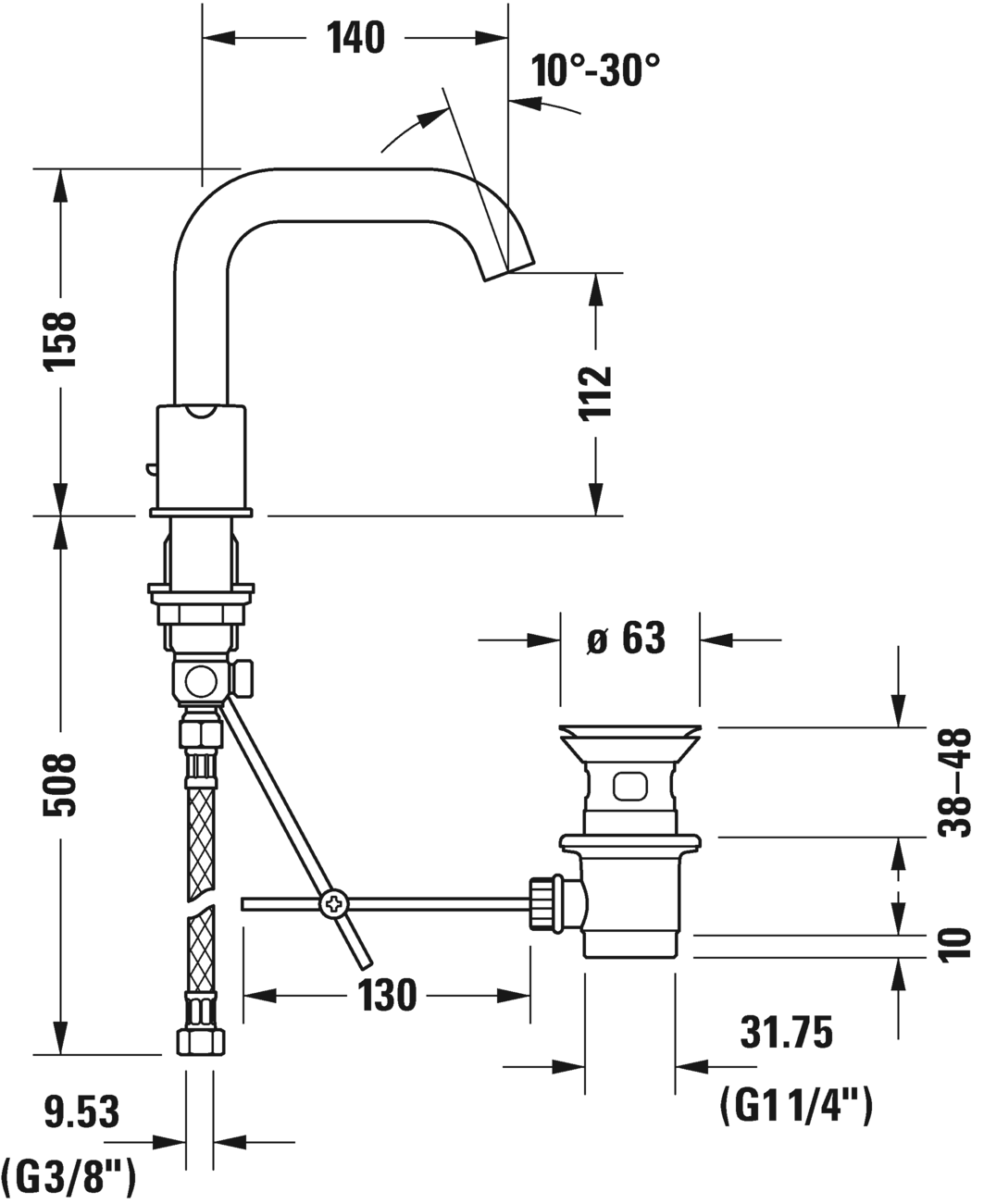 3-hole basin mixer, C11060005
