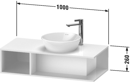 Meuble sous lavabo suspendu Compact, DE4939