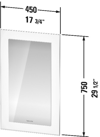 Mirror with lighting, WT7060