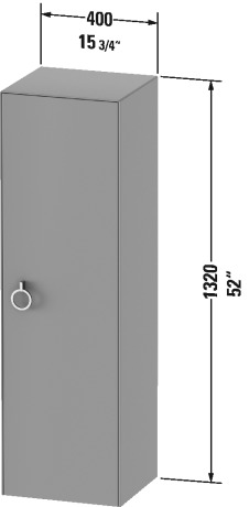 Semi-tall cabinet, WT1333 L/R