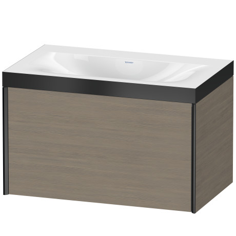 Furniture washbasin c-bonded with vanity wall mounted, XV4610NB235P