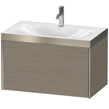 Furniture washbasin c-bonded with vanity wall mounted, XV4610OB135P