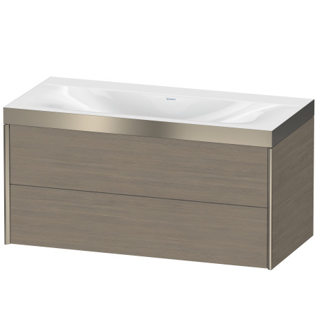 Furniture washbasin c-bonded with vanity wall mounted, XV4616NB135P