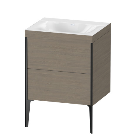 Furniture washbasin c-bonded with vanity floorstanding, XV4709NB235C