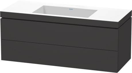 Furniture washbasin c-bonded with vanity wall-mounted, LC6929N8080 furniture washbasin Vero Air included