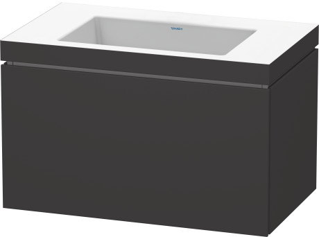 Furniture washbasin c-bonded with vanity wall mounted, LC6917N8080 furniture washbasin Vero Air included