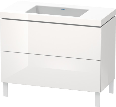 Lavabo pour meuble c-bonded avec meuble sous lavabo à poser, LC6938N8585 lavabo pour meuble Vero Air inclus