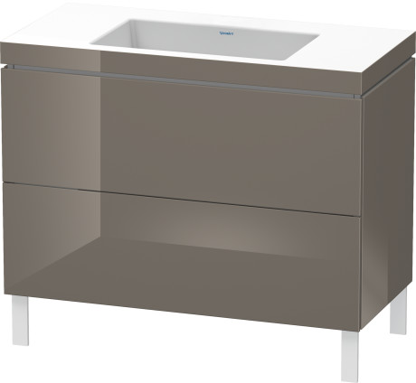 Lavabo pour meuble c-bonded avec meuble sous lavabo à poser, LC6938N8989 lavabo pour meuble Vero Air inclus