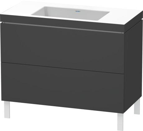 Lavabo pour meuble c-bonded avec meuble sous lavabo à poser, LC6938N4949 lavabo pour meuble Vero Air inclus