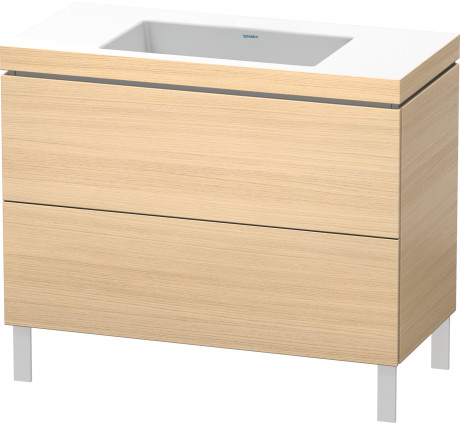Lavabo pour meuble c-bonded avec meuble sous lavabo à poser, LC6938N7171 lavabo pour meuble Vero Air inclus