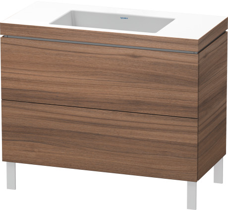 Lavabo pour meuble c-bonded avec meuble sous lavabo à poser, LC6938N7979 lavabo pour meuble Vero Air inclus