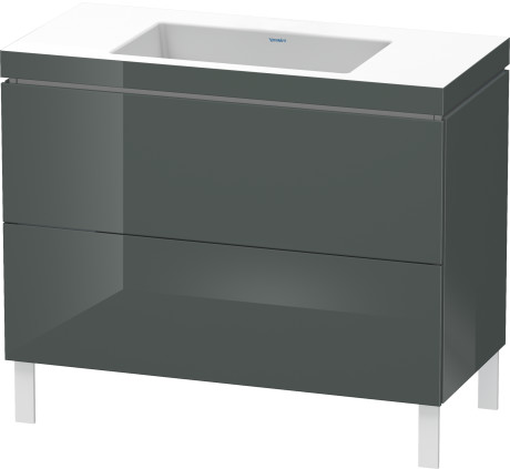 Lavabo pour meuble c-bonded avec meuble sous lavabo à poser, LC6938N3838 lavabo pour meuble Vero Air inclus