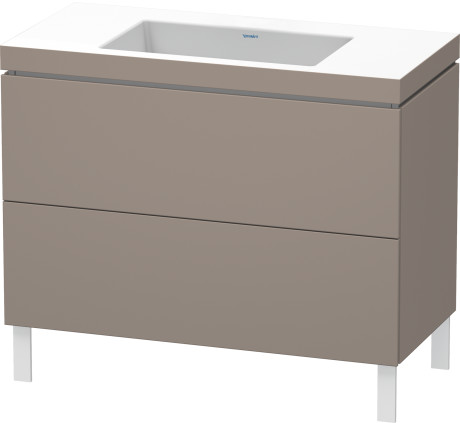 Lavabo pour meuble c-bonded avec meuble sous lavabo à poser, LC6938N4343 lavabo pour meuble Vero Air inclus