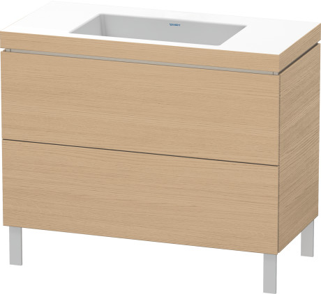 Lavabo pour meuble c-bonded avec meuble sous lavabo à poser, LC6938N3030 lavabo pour meuble Vero Air inclus