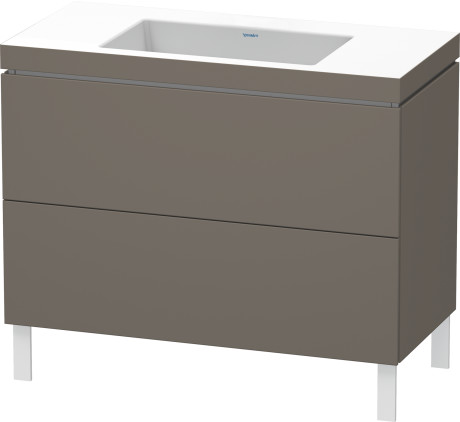 Lavabo pour meuble c-bonded avec meuble sous lavabo à poser, LC6938N9090 lavabo pour meuble Vero Air inclus