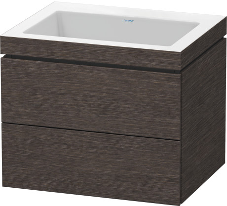 Furniture washbasin c-bonded with vanity wall-mounted, LC6926N7272 furniture washbasin Vero Air included