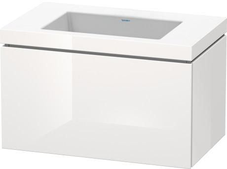 Furniture washbasin c-bonded with vanity wall mounted, LC6917N8585 furniture washbasin Vero Air included