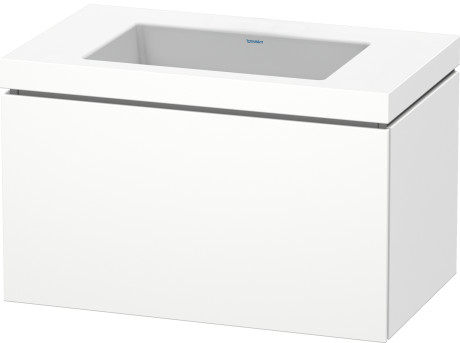 Furniture washbasin c-bonded with vanity wall mounted, LC6917N1818 furniture washbasin Vero Air included