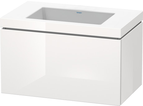 Furniture washbasin c-bonded with vanity wall mounted, LC6917N2222 furniture washbasin Vero Air included