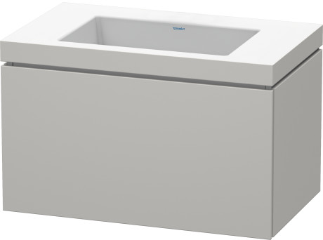 Furniture washbasin c-bonded with vanity wall mounted, LC6917N0707 furniture washbasin Vero Air included