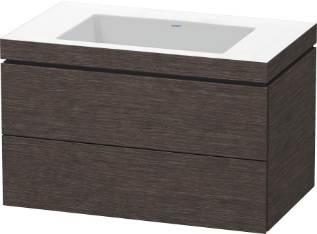 Furniture washbasin c-bonded with vanity wall-mounted, LC6927N7272 furniture washbasin Vero Air included