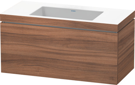 Furniture washbasin c-bonded with vanity wall mounted, LC6918N7979 furniture washbasin Vero Air included