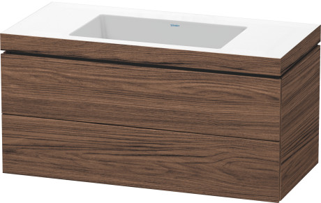 Furniture washbasin c-bonded with vanity wall-mounted, LC6928N2121 furniture washbasin Vero Air included