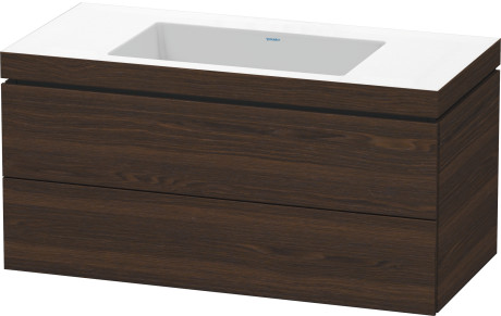 Furniture washbasin c-bonded with vanity wall-mounted, LC6928N6969 furniture washbasin Vero Air included